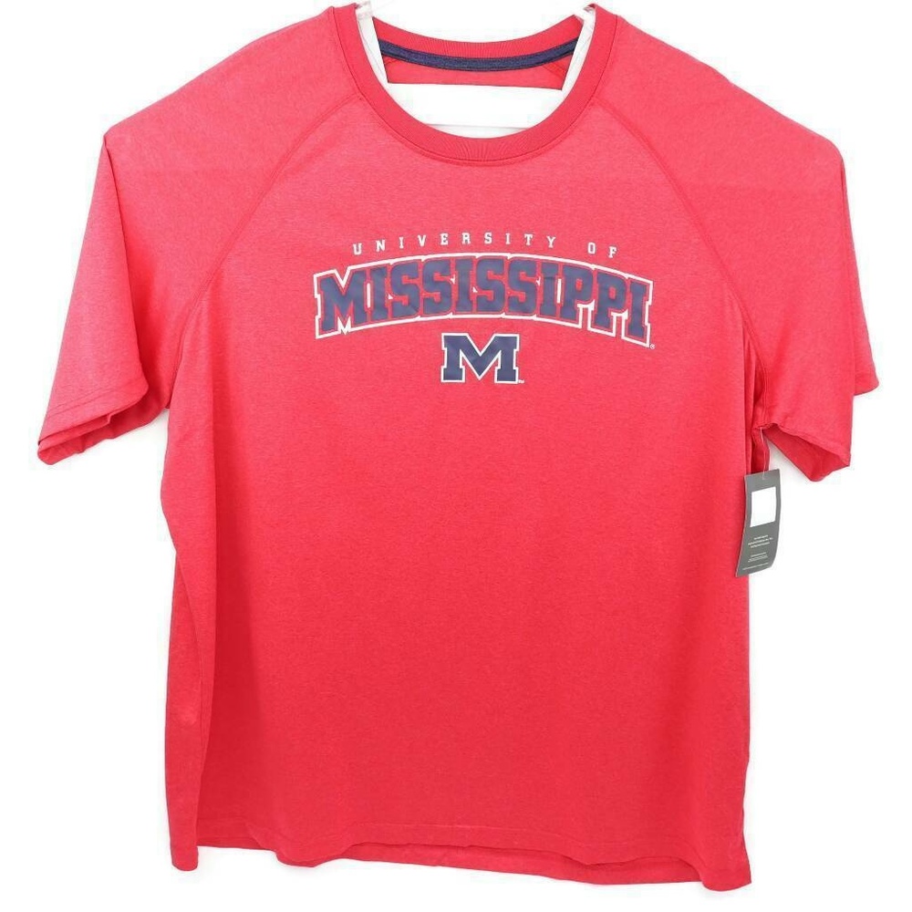 University Of Mississippi Mens Shirt Red Blue Shor